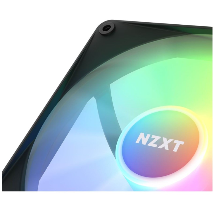 NZXT F140 RGB Core 2-pack & RGB Controller - Black - Chassis fan - 140mm - Black with RGB LED - 35 dBA