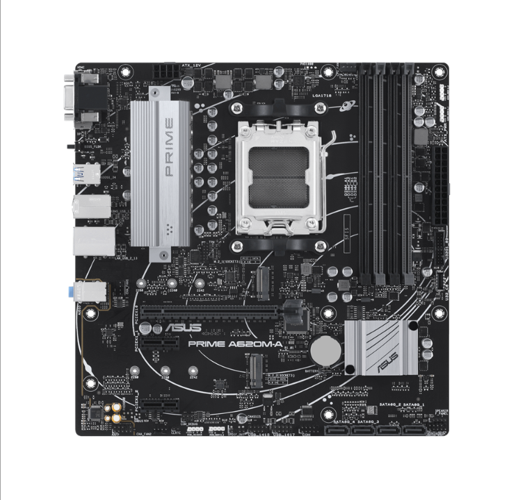 ASUS PRIME A620M-A-CSM Motherboard - AMD A620 - AMD AM5 socket - DDR5 RAM - Micro-ATX