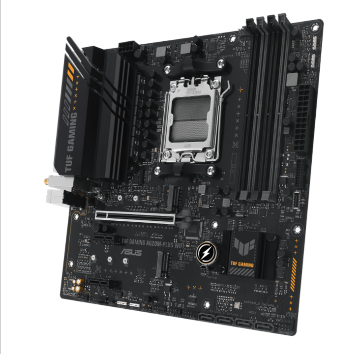 ASUS TUF GAMING A620M-PLUS WIFI Motherboard - AMD A620 - AMD AM5 socket - DDR5 RAM - Micro-ATX