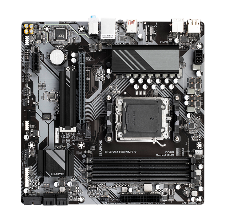 GIGABYTE A620M GAMING X Motherboard - AMD A620 - AMD AM5 socket - DDR5 RAM - Micro-ATX