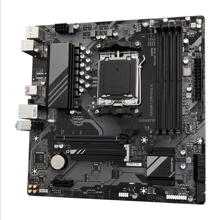 GIGABYTE A620M GAMING X Motherboard - AMD A620 - AMD AM5 socket - DDR5 RAM - Micro-ATX