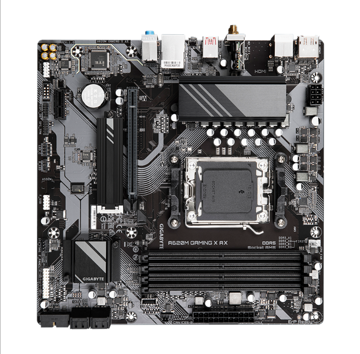 GIGABYTE A620M GAMING X AX Motherboard - AMD A620 - AMD AM5 socket - DDR5 RAM - Micro-ATX