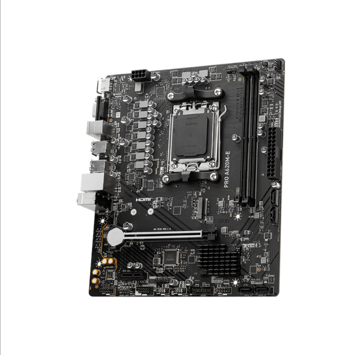 MSI PRO A620M-E Motherboard - AMD A620 - AMD AM5 socket - DDR5 RAM - Micro-ATX