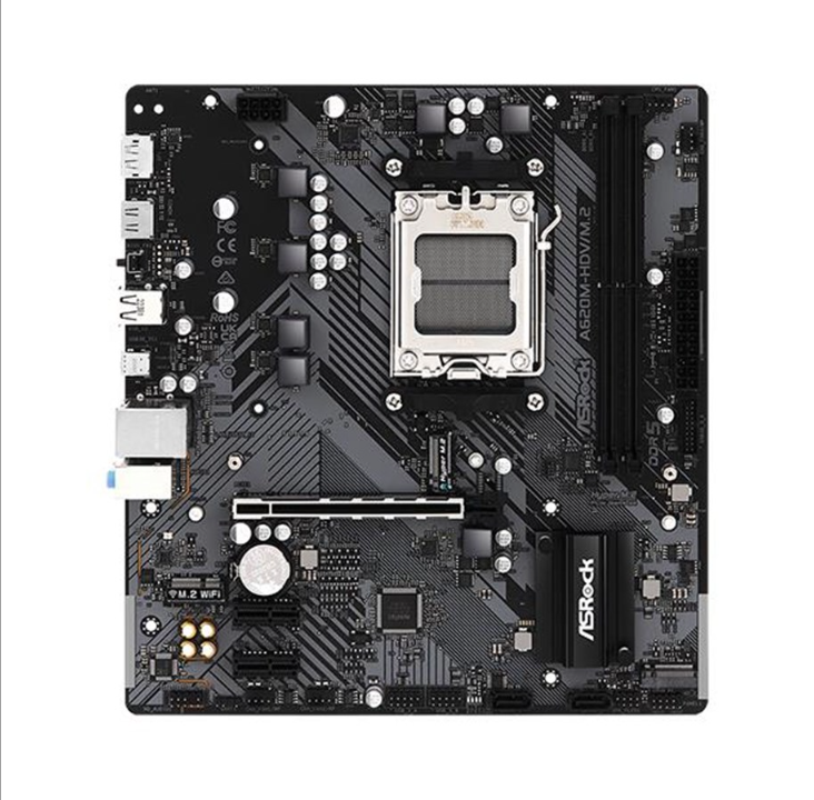 ASRock A620M-HDV/M.2 Motherboard - AMD A620 - AMD AM5 socket - DDR5 RAM - Micro-ATX