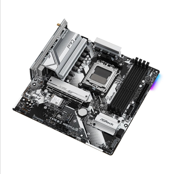 ASRock A620M PRO RS WIFI Motherboard - AMD A620 - AMD AM5 socket - DDR5 RAM - Micro-ATX