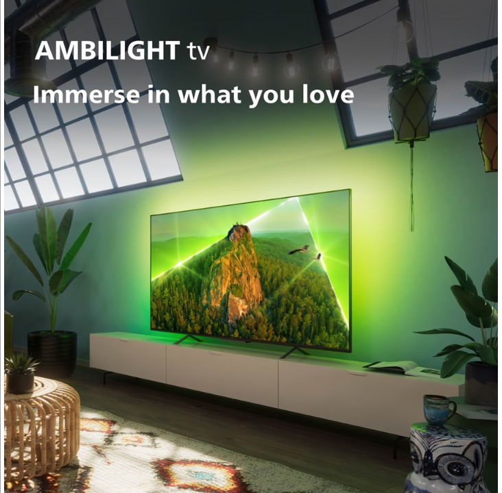 Philips 65" TV 65PUS8108 - Ambilight LED 4K