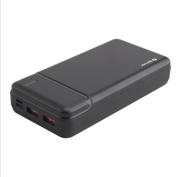 DENVER PQC-20007 移动电源 - Li-pol - 2 x USB USB-C 移动电源 - 20000 mAh