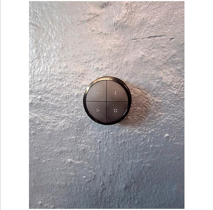 Light Solutions Round bracket for Hue Tap Dial Switch - Black