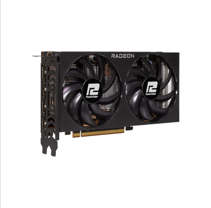 PowerColor Radeon RX 7600 Fighter - ذاكرة الوصول العشوائي GDDR6 سعة 8 جيجابايت - بطاقة الرسومات