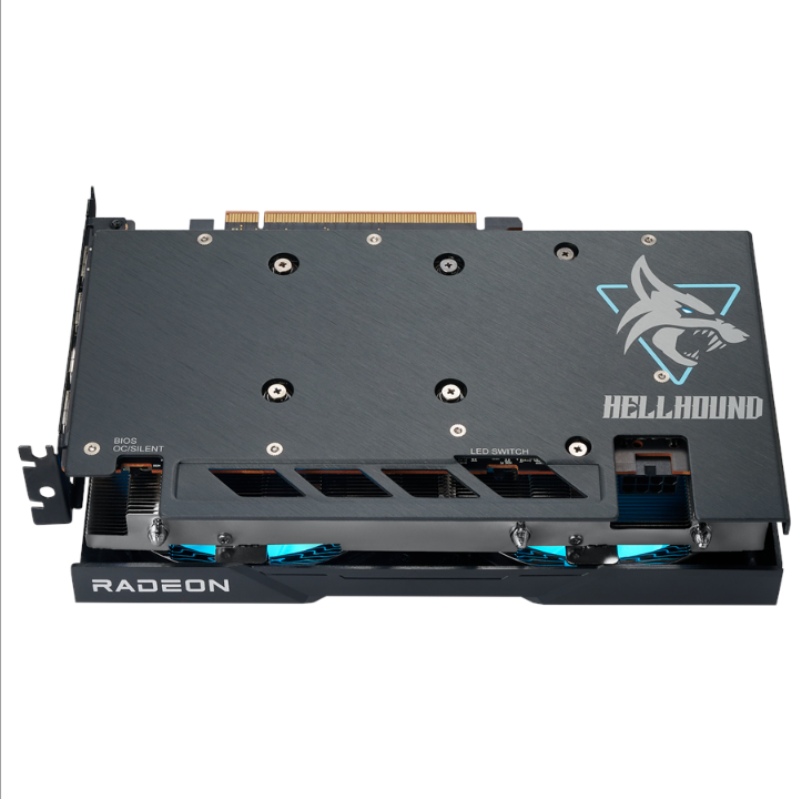 PowerColor Radeon RX 7600 Hellhound - ذاكرة الوصول العشوائي GDDR6 سعة 8 جيجابايت - بطاقة الرسومات