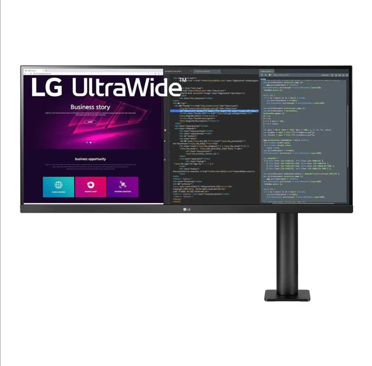 34" LG UltraWide 34WN780P-B - 3440x1440 - 75Hz - IPS - USB HUB - HDR10 - 5 ms - Screen