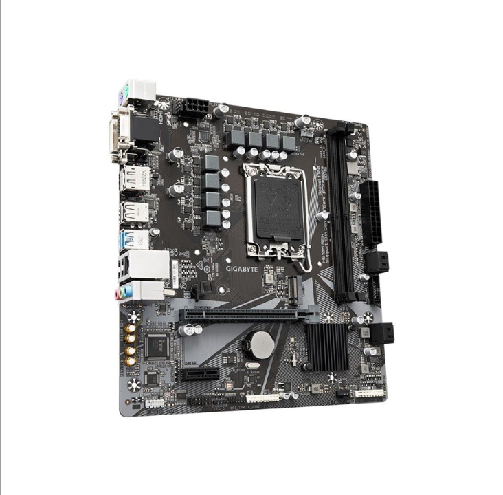 GIGABYTE H610M S2H - 1.0 - لوحة أم - micro ATX - مقبس LGA1700 - لوحة أم H610 - Intel H610 - مقبس Intel LGA1700 - ذاكرة الوصول العشوائي DDR5 - Micro-ATX