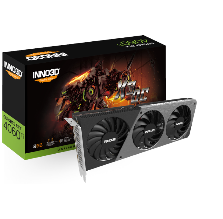 Inno3D GeForce RTX 4060 Ti Twin X3 OC - 8GB GDDR6 RAM - Graphics card