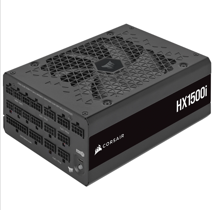 Corsair HX1500i (2023) power supply - 1500 Watt - 140 mm - 80 Plus Platinum certificate