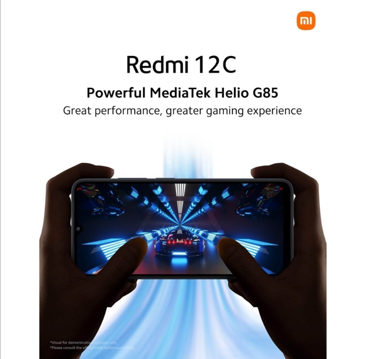 هاتف Xiaomi Redmi 12C بسعة 128 جيجابايت/4 جيجابايت - أزرق محيطي