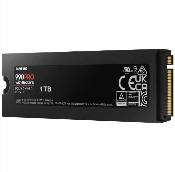 Samsung 990 Pro SSD - 1TB - With heat spreader - M.2 2280 - PCIe 4.0