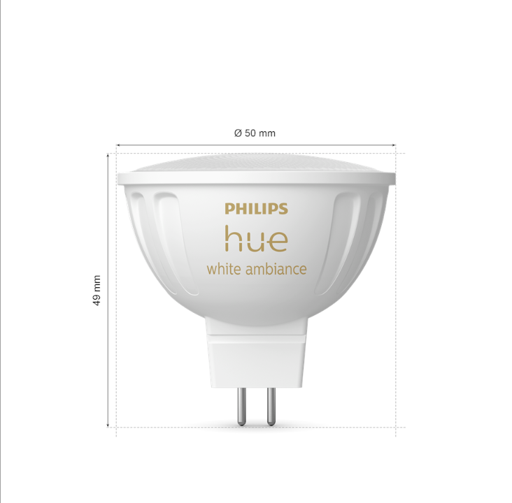 Philips HueWA 4.7W 12V MR16 2 Pack