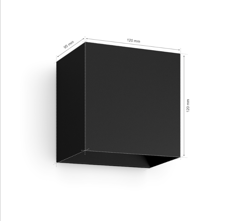 Philips Resonate Hue WACA downward wall light black 1x8W