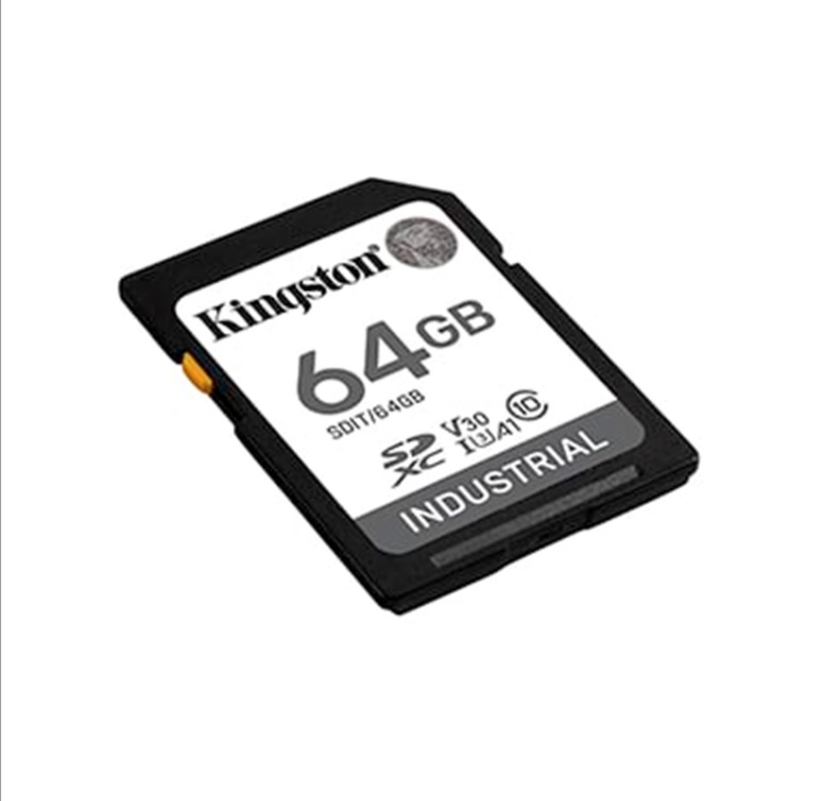 كينجستون بطاقة microSD الصناعية - بسرعة 100 ميجابايت/ثانية - 64 جيجابايت