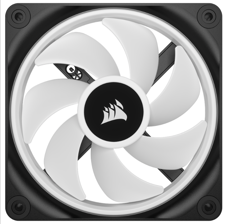 Corsair iCUE LINK QX120 RGB Expansion Fan - Black - Chassis fan - 120mm - Black with RGB LED - 37 dBA