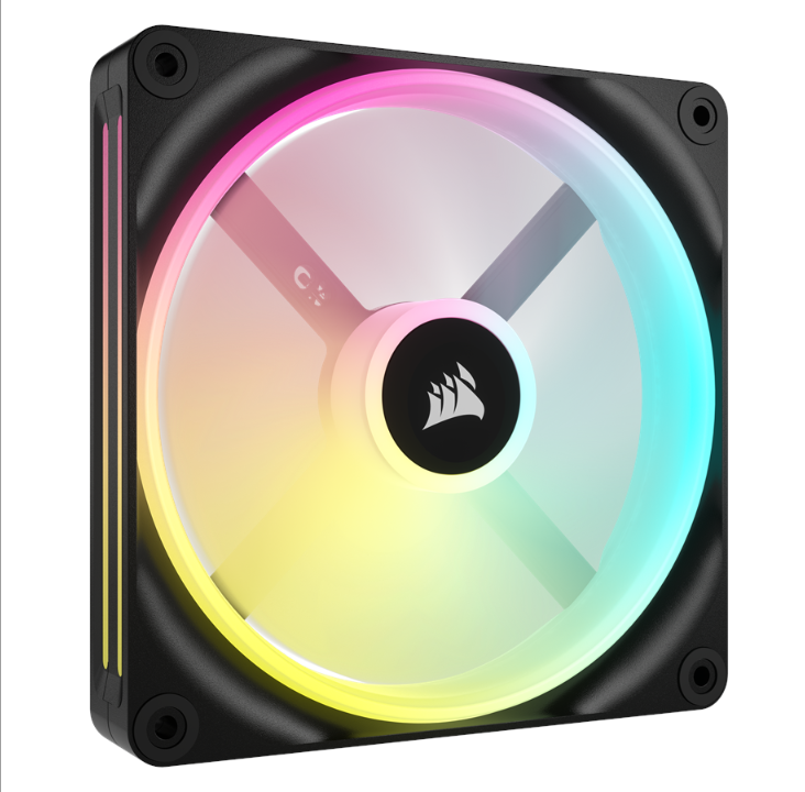 Corsair iCUE LINK QX140 RGB Starter Kit - Black - Chassis fan - 140mm - Black with RGB LED - 37 dBA