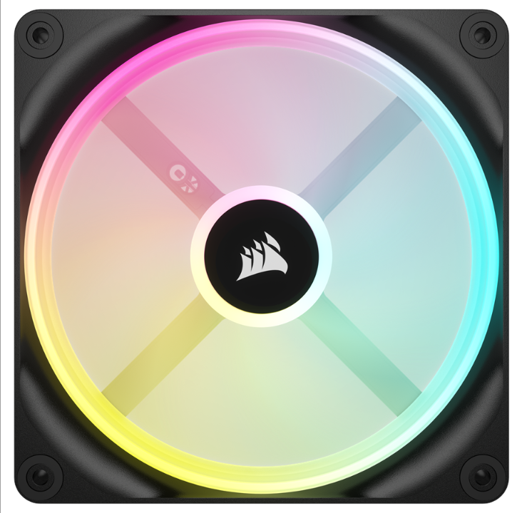 Corsair iCUE LINK QX140 RGB Starter Kit - Black - Chassis fan - 140mm - Black with RGB LED - 37 dBA