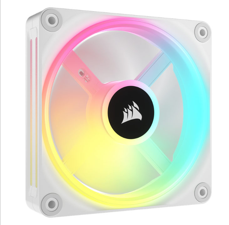 Corsair iCUE LINK QX120 RGB Starter Kit - أبيض - مروحة الهيكل - 120 مم - أبيض مع ضوء RGB - 37 ديسيبل