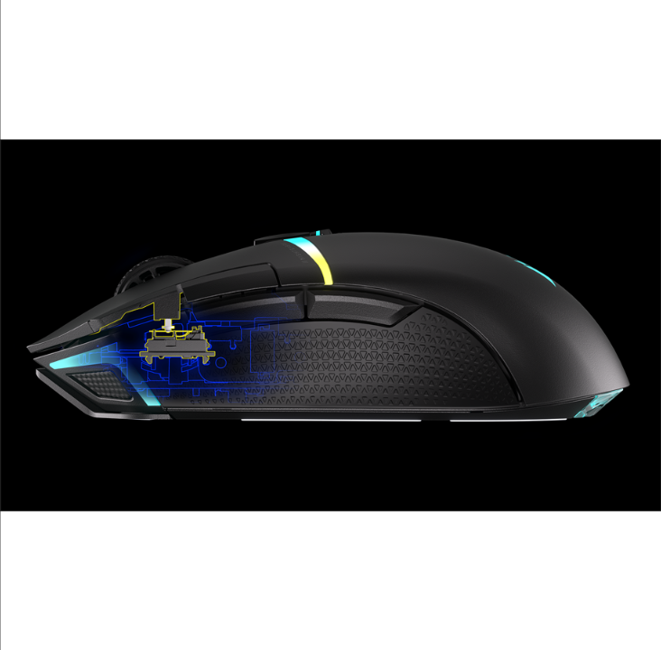 Corsair NIGHTSABRE WIRELESS RGB Gaming Mouse - Gaming mouse - Optic - 11 buttons - Black with RGB light