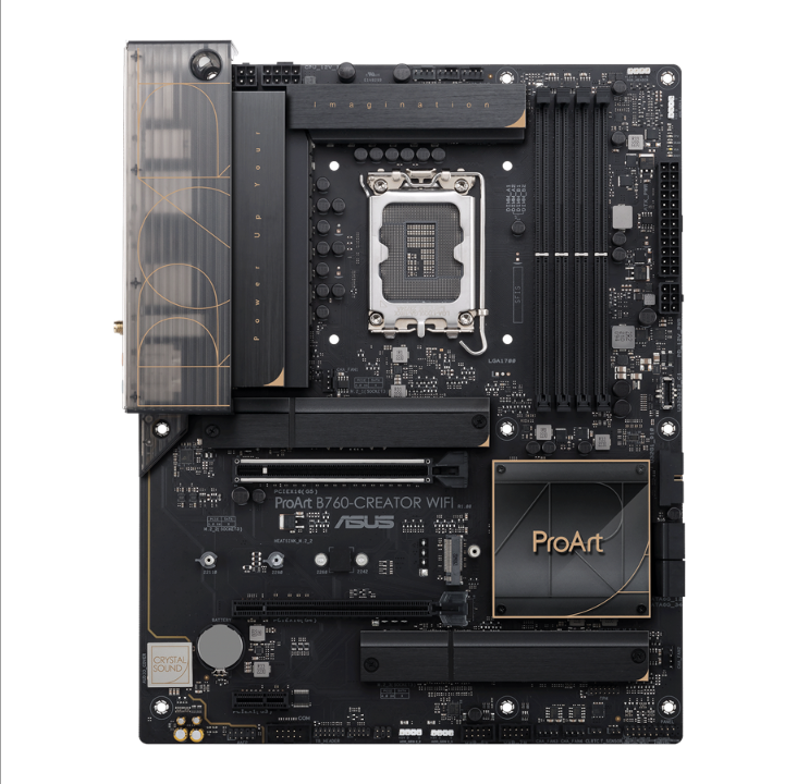 اللوحة الأم ASUS ProArt B760-CREATOR WIFI - Intel B760 - مقبس Intel LGA1700 - ذاكرة الوصول العشوائي DDR5 - ATX