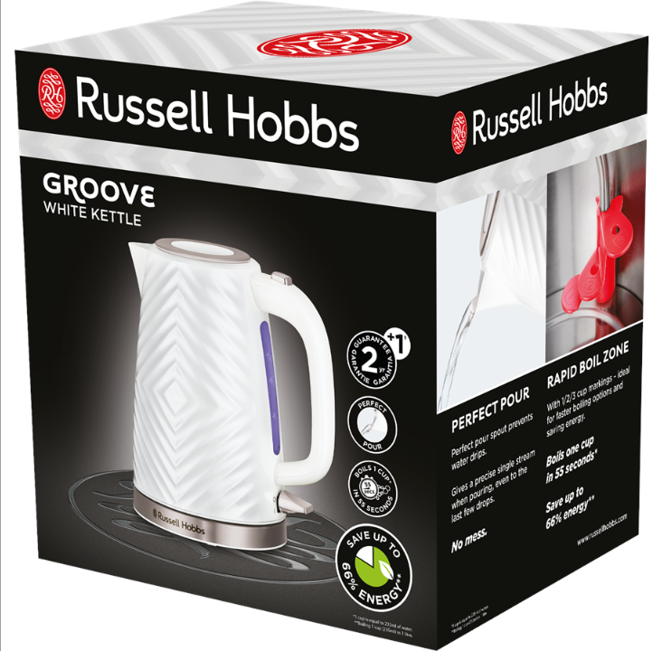 Russell Hobbs Kettle Gr?ove 26381-70 - White - 2400 W