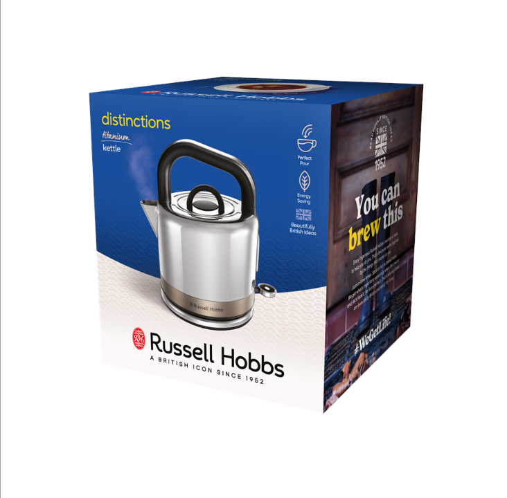 Russell Hobbs Kettle Distinctions 26422-70 - Titanium - Titanium, stainless steel - 2400 W