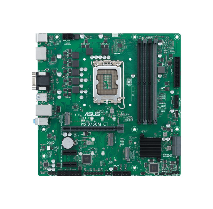 ASUS Pro B760M-CT-CSM Motherboard - Intel B760 - Intel LGA1700 socket - DDR5 RAM - Micro-ATX
