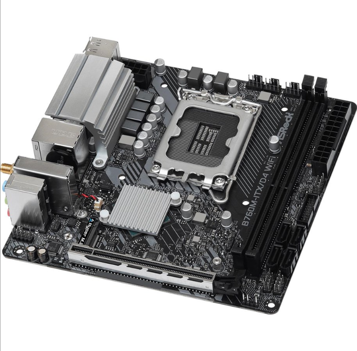 ASRock B760M-ITX/D4 WiFi Motherboard - Intel B760 - Intel LGA1700 socket - DDR4 RAM - Mini-ITX