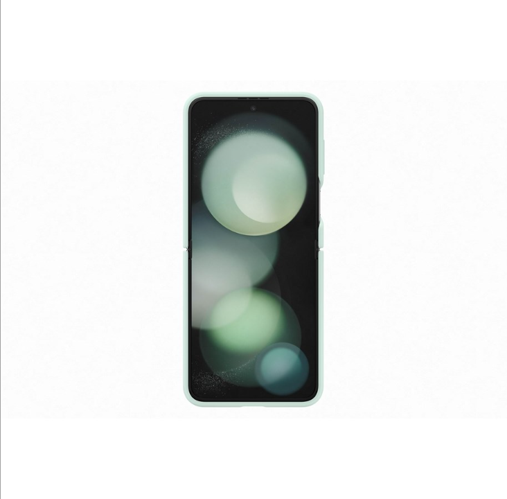 Samsung Galaxy Z Flip5 Silicone Case with Ring - Ocean Green