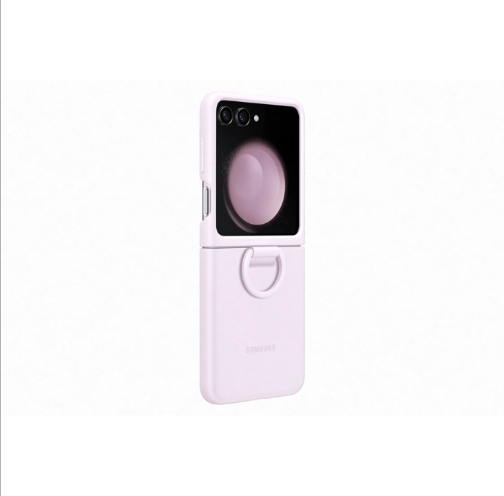 Samsung Galaxy Z Flip5 Silicone Case with Ring - Lavender