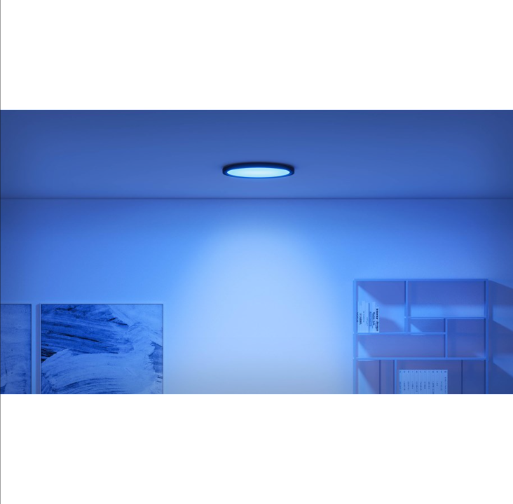 WiZ SuperSlim ceiling light 32W 2700-6500K RGB, black