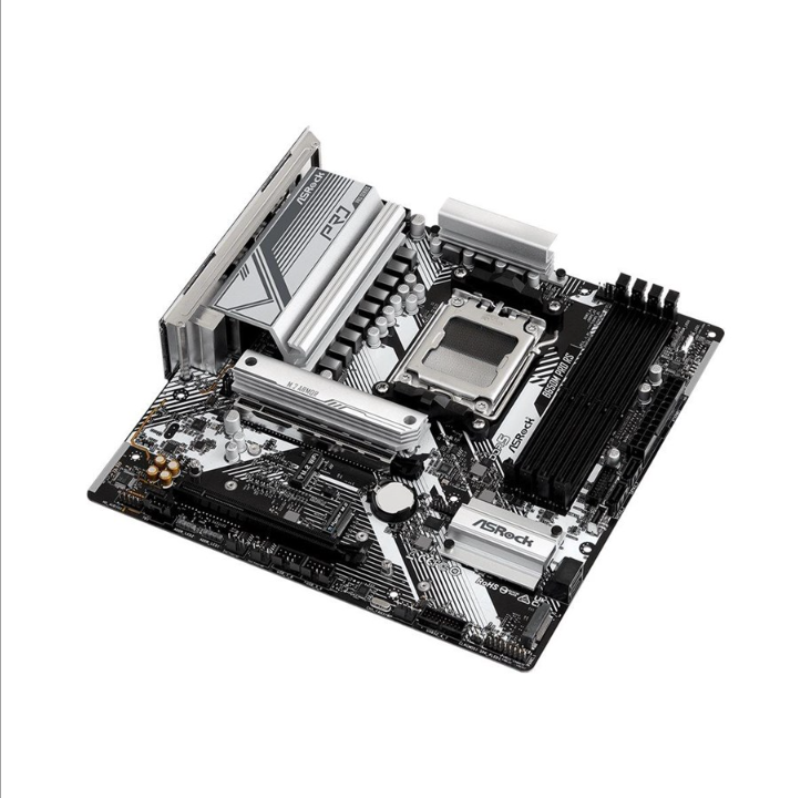 اللوحة الأم ASRock B650M PRO RS - AMD B650 - مقبس AMD AM5 - ذاكرة الوصول العشوائي DDR5 - Micro-ATX