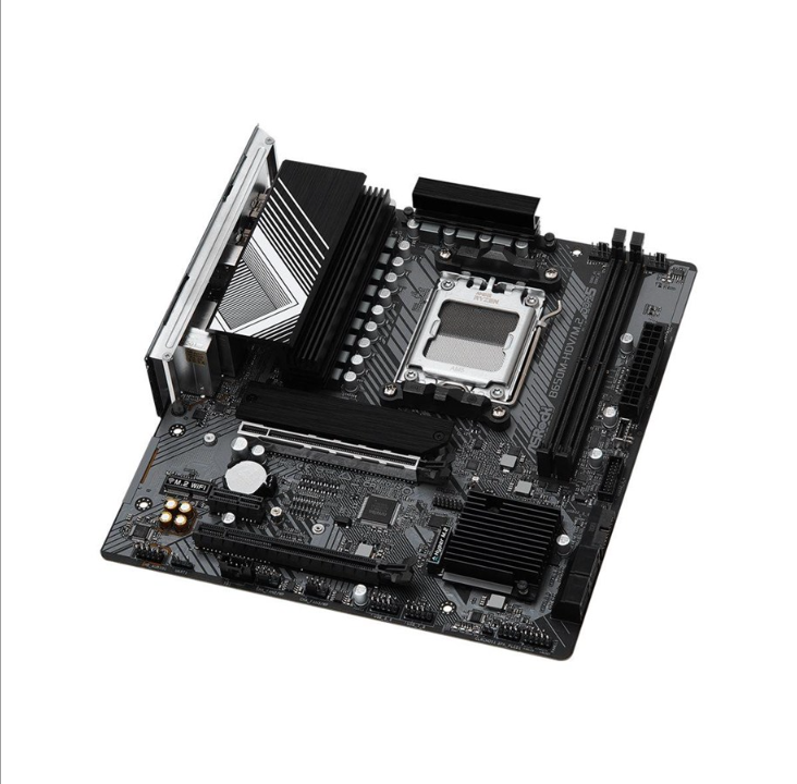 اللوحة الأم ASRock B650M-HDV/M.2 - AMD B650 - مقبس AMD AM5 - ذاكرة الوصول العشوائي DDR5 - Micro-ATX