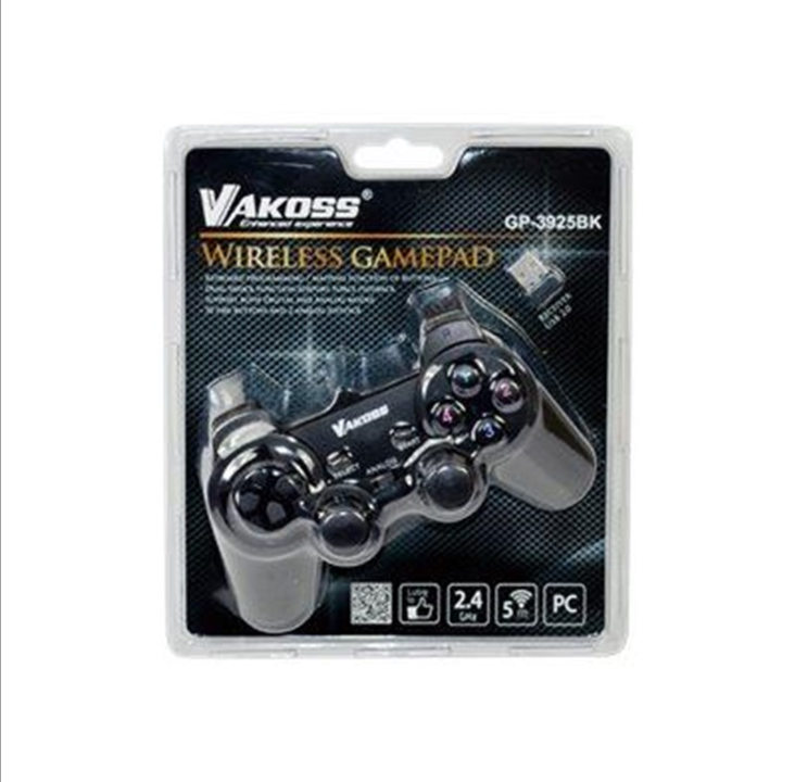 Vakoss GP-3925BK - gamepad - wireless - 2.4 GHz - Gamepad