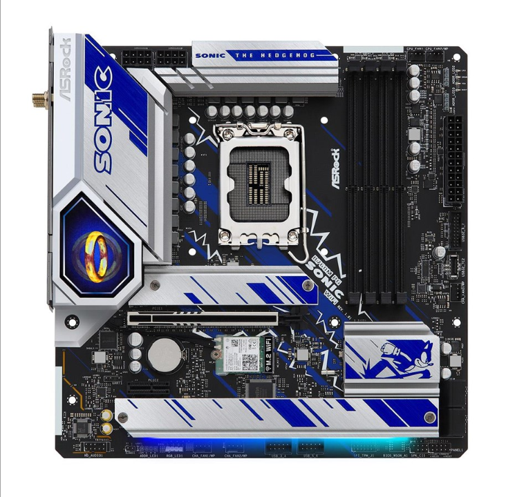 ASRock B760M PG Sonic WiFi Motherboard - Intel B760 - Intel LGA1700 socket - DDR5 RAM - Micro-ATX