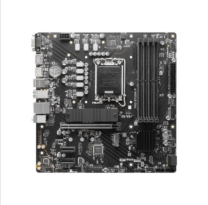 MSI PRO B760M-P - motherboard Motherboard - Intel B760 - Intel LGA1700 socket - DDR5 RAM - Micro-ATX