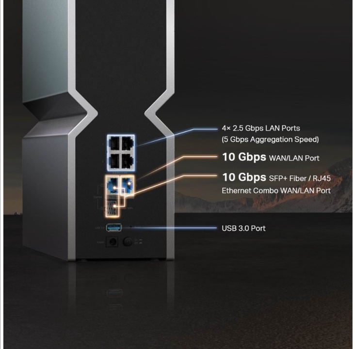 TP-Link ARCHER BE800 BE19000 Tri Band Wi-Fi 7 Router