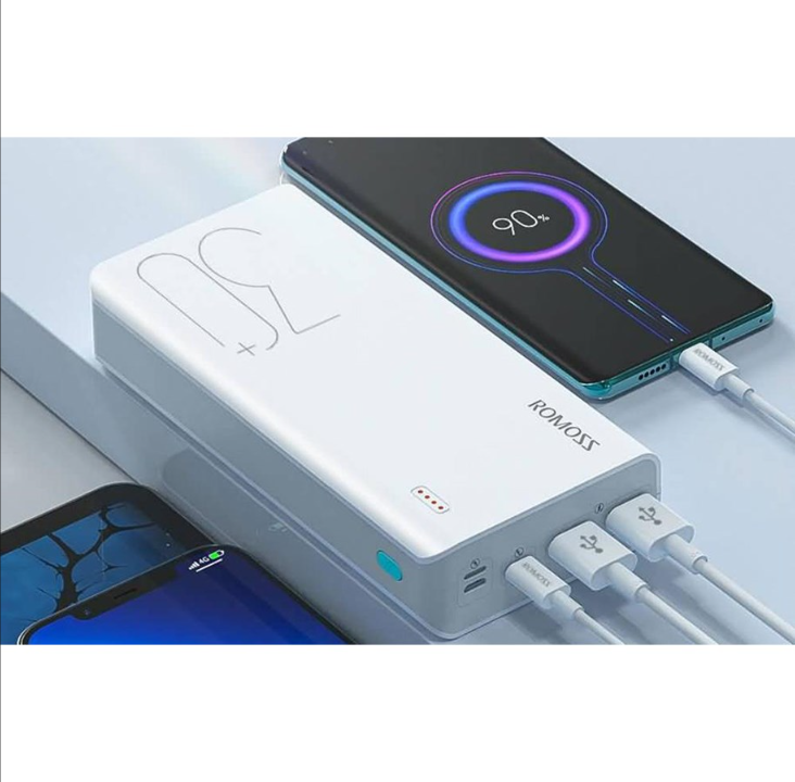 ROMOSS Sense 8+ PowerBank - Vit - 30000 mAh