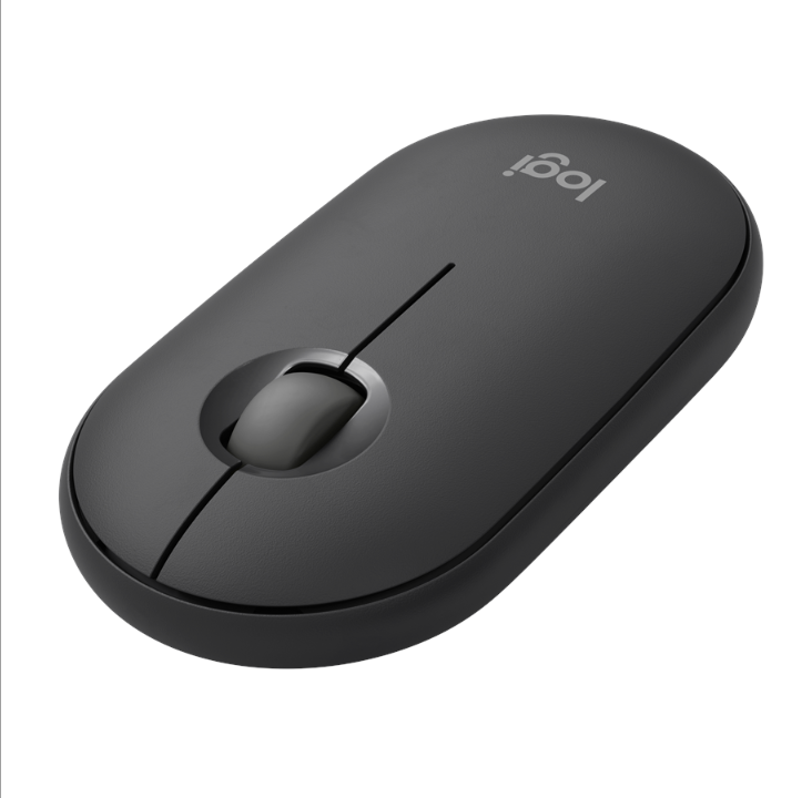 Logitech Pebble Mouse 2 M350s Wireless - Tonal Graphite - Mouse - Optic - 3 Buttons - Black