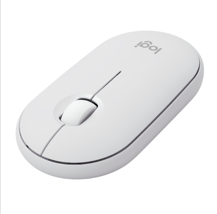 Logitech Pebble Mouse 2 M350s Wireless - Tonal White - Mouse - Optic - 3 Buttons - White