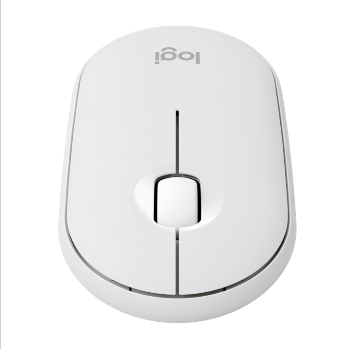 Logitech Pebble Mouse 2 M350s Wireless - Tonal White - Mouse - Optic - 3 Buttons - White