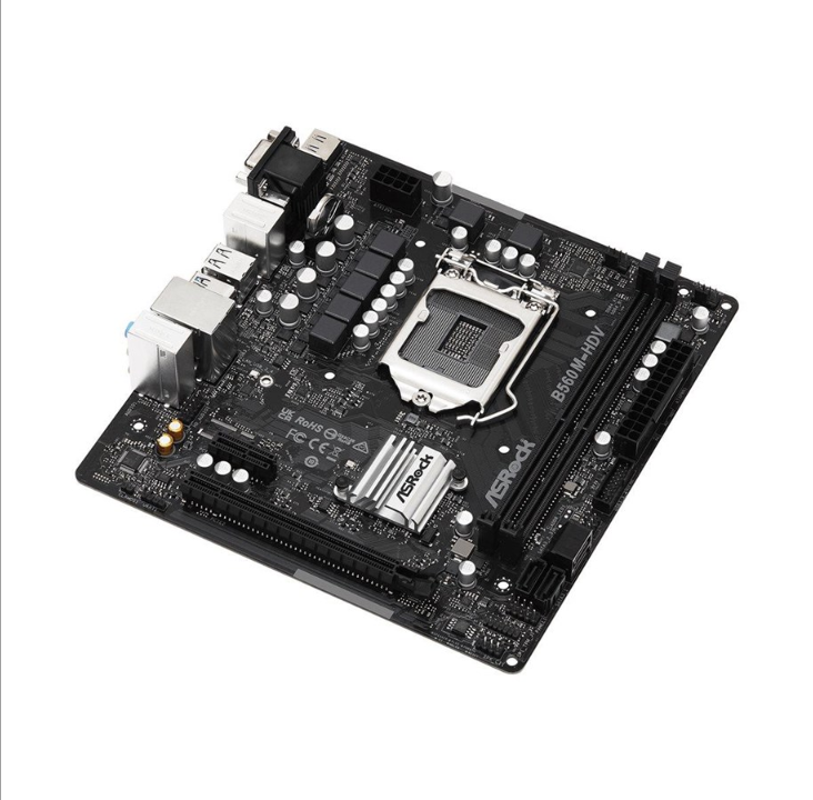 ASRock B560M-HDV R3.0 - motherboard - micro ATX - LGA1200 Socket - B560 Motherboard - Intel B560 - Intel LGA1200 socket - DDR4 RAM - Micro-ATX