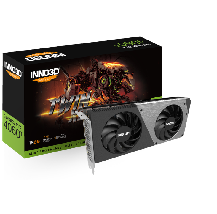 Inno3D GeForce RTX 4060 Ti Twin X2 - 16GB GDDR6 RAM - 显卡