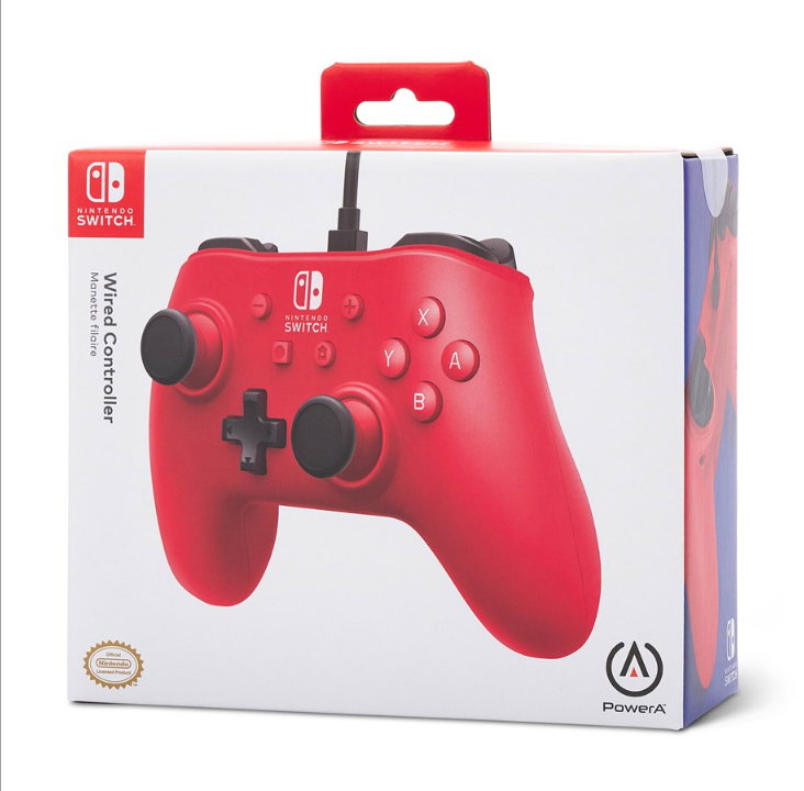 PowerA Wired controller for Nintendo Switch Raspberry red - Gamepad - Nintendo Switch