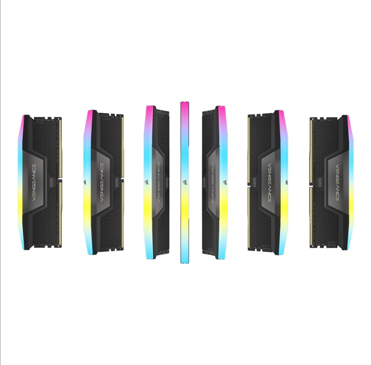 Corsair Vengeance RGB DDR5-6000 - 64GB - CL36 - Quad Channel (4 pcs) - Intel XMP - Black with RGB